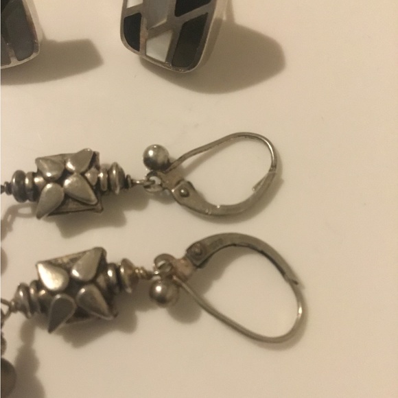 Vintage Sterling Silver Earrings- Set Of 2 - Picture 10 of 10